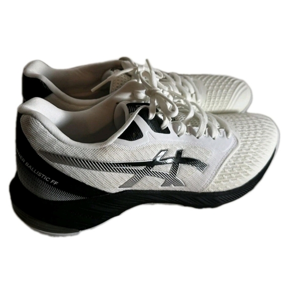 ASICS Netburner Ballistic FF 3 Shoes White/Black Men's Size 11.5 Athletic (EUC) - Picture 5 of 9